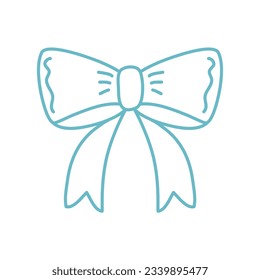 hand drawn ribbons for christmas