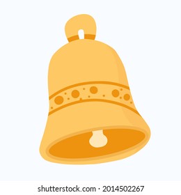 Llama la mano Ring bell. Icono de esbozo de timbre para infografía, diseño de concepto. o aplicación. boceto de vector de campana aislado en fondo blanco