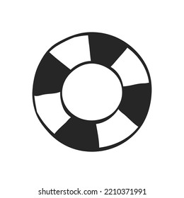 Hand drawn Ring buoy vector illustration