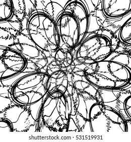 Hand drawn Rings Background for your design. EPS10 vector.