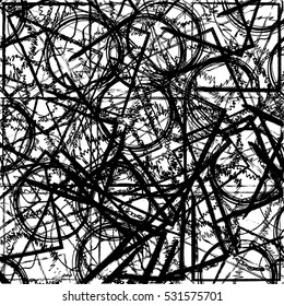 Hand drawn Rings Background for your design. EPS10 vector.