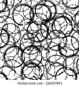 Hand drawn Rings texture for your design. EPS10 vector.