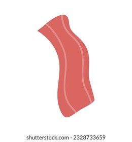 hand drawn roasted bacon strips