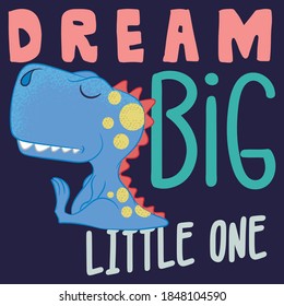 Hand drawn rock and roll elements and and dinosaur with slogans. Vector illustration.