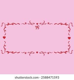 Hand drawn rococo style EPS frame