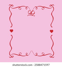 Hand drawn rococo style EPS frame