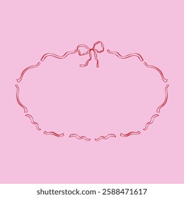 Hand drawn rococo style EPS frame