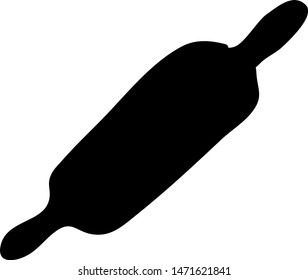 Hand Drawn rolling pin doodle. Sketch style icon. Decoration element. Isolated on white background. Flat design. Vector illustration.