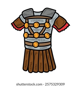 Hand Drawn Roman Empire Illustration Colored - Gladiator Shirt