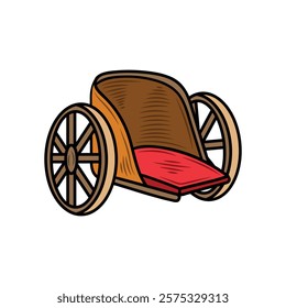 Hand Drawn Roman Empire Illustration Colored - Train
