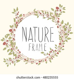  hand drawn romantic flower collection-wreath, frame, save the date. flowers with border. cute border wreath. green leaf floral elements frame. natural border in gentle colors