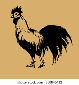 Hand Drawn Rooster