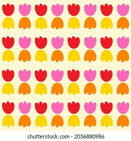 Patrón sin costura de la rosa de la mano - Impresionante patrón vectorial floral de una flor de rosa adecuado para el patrón de tela de fondo, activo de diseño, día valentino, papel de envoltura, papel de pared e ilustración