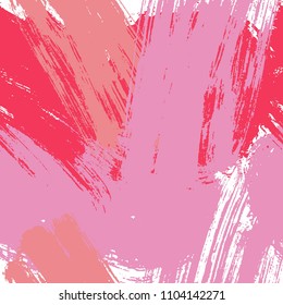 Hand drawn rose vector pink background 