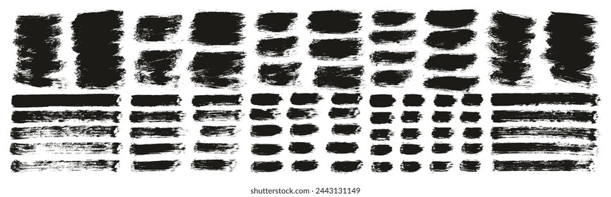 Hand Drawn Round Brush Thin Short Background And Straight Lines Mix Artist Brush High Detail Abstract Vector Background MEGA Mix Set 