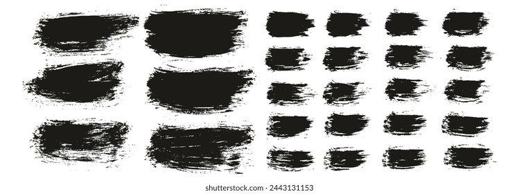 Cepillo Redondo Dibujado A Mano Fondo Corto Delgado Y Líneas Rectas Mezcla Artista Cepillo De Alto Detalle Vector Abstracto Conjunto De Mezcla De Fondo 
