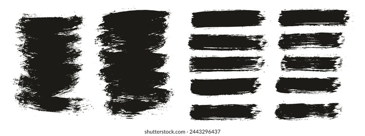 Hand Drawn Round Brush Thin Short Background And Straight Lines Mix Artist Brush High Detail Abstract Vector Background Mix Set 