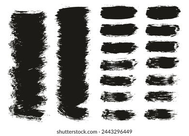 Hand Drawn Round Brush Thin Short Background And Straight Lines Mix Artist Brush High Detail Abstract Vector Background Mix Set 