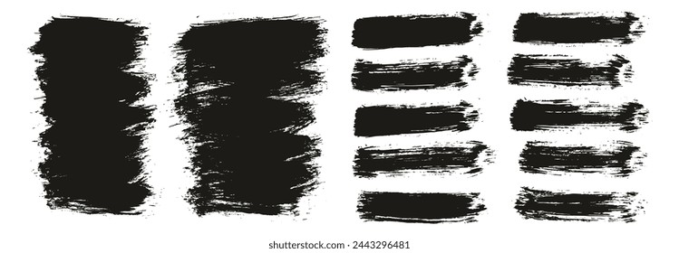 Hand Drawn Round Brush Thin Short Background And Straight Lines Mix Artist Brush High Detail Abstract Vector Background Mix Set 