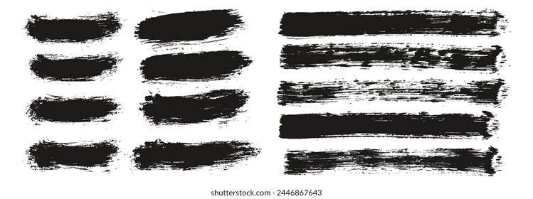 Hand Drawn Round Brush Thin Short Background And Straight Lines Mix Artist Brush High Detail Abstract Vector Background Mix Set 