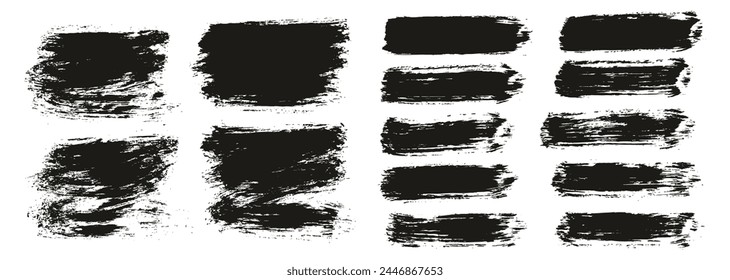 Hand Drawn Round Brush Thin Short Background And Straight Lines Mix Artist Brush High Detail Abstract Vector Background Mix Set 