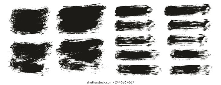 Hand Drawn Round Brush Thin Short Background And Straight Lines Mix Artist Brush High Detail Abstract Vector Background Mix Set 