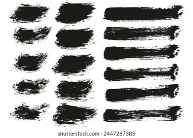 Hand Drawn Round Brush Thin Short Background And Straight Lines Mix Artist Brush High Detail Abstract Vector Background Mix Set 