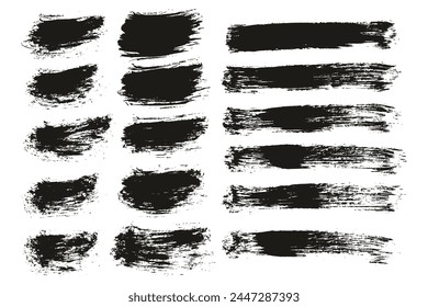 Hand Drawn Round Brush Thin Short Background And Straight Lines Mix Artist Brush High Detail Abstract Vector Background Mix Set 