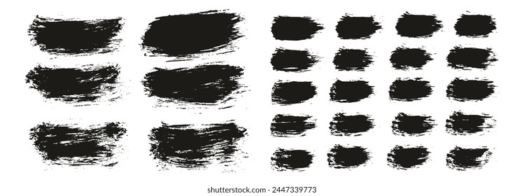 Hand Drawn Round Brush Thin Short Background And Straight Lines Mix Artist Brush High Detail Abstract Vector Background MEGA Mix Set 