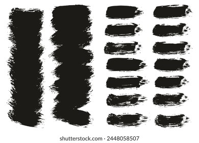 Hand Drawn Round Brush Thin Short Background And Straight Lines Mix Artist Brush High Detail Abstract Vector Background MEGA Mix Set 