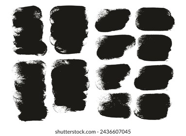 Esponja redonda dibujada a mano Pincel de artista grueso Mezcla de fondo corto Conjunto de mezcla de fondo de vector abstracto de alto detalle 
