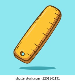 Hand Drawn Ruler. Hand Drawn Style Vector Illustrations