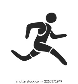 Ilustración vectorial de atleta dibujada por mano