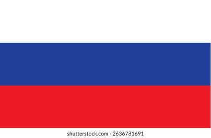 Hand Drawn Russian Flag Illustration