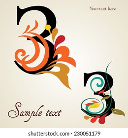 Hand Drawn Russian Vintage Alphabet