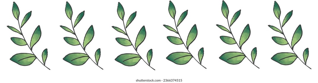 hand drawn rustic floral frame. set of vector graphic frames. floral heart shape frame