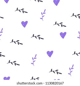 Hand drawn rustic vector seamless pattern