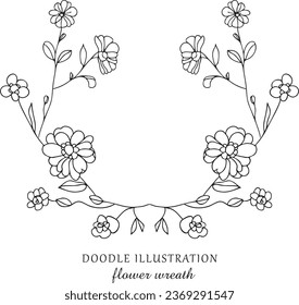 Hand drawn rustic wedding collection with typographic design elements. Ornate motives, branches, wreaths, monograms, frames and flowers.