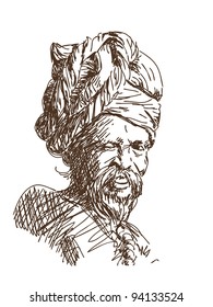 Hand draw sadhu
