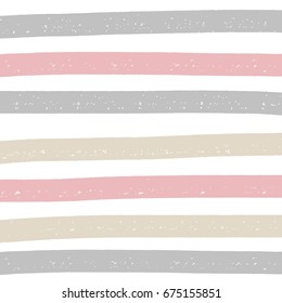 Hand drawn sailor stripes vector pattern