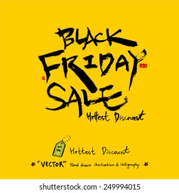 Hand drawn Sale poster /  vector - calligraphy