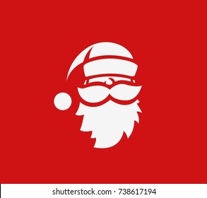 Hand drawn santa claus, merry christmas, celebration, holiday, vector illustration