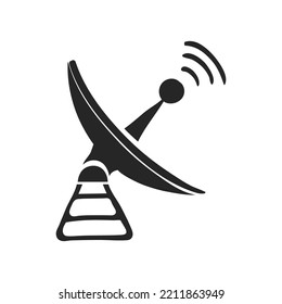 Hand drawn Satellite receiver vector illustration