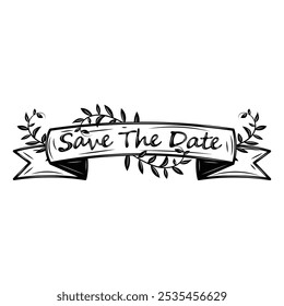 Hand Drawn Save The Date Lettering - 02