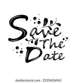 Hand Drawn Save The Date Lettering - 10