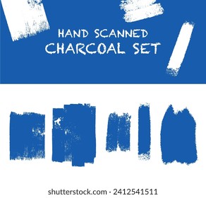 Hand Drawn, scanned charcoal textures
