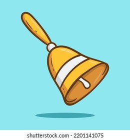 Hand drawn school bell. Hand drawn style vector illustrations