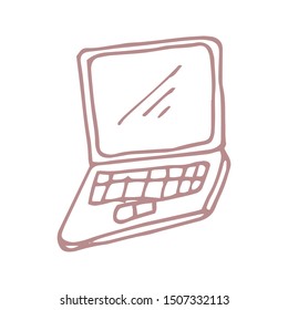 hand drawn school tools icon vector
