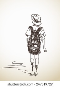 School Boy Sketch Images Stock Photos Vectors Shutterstock