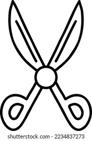 Hand Drawn scissors illustration isolated on background